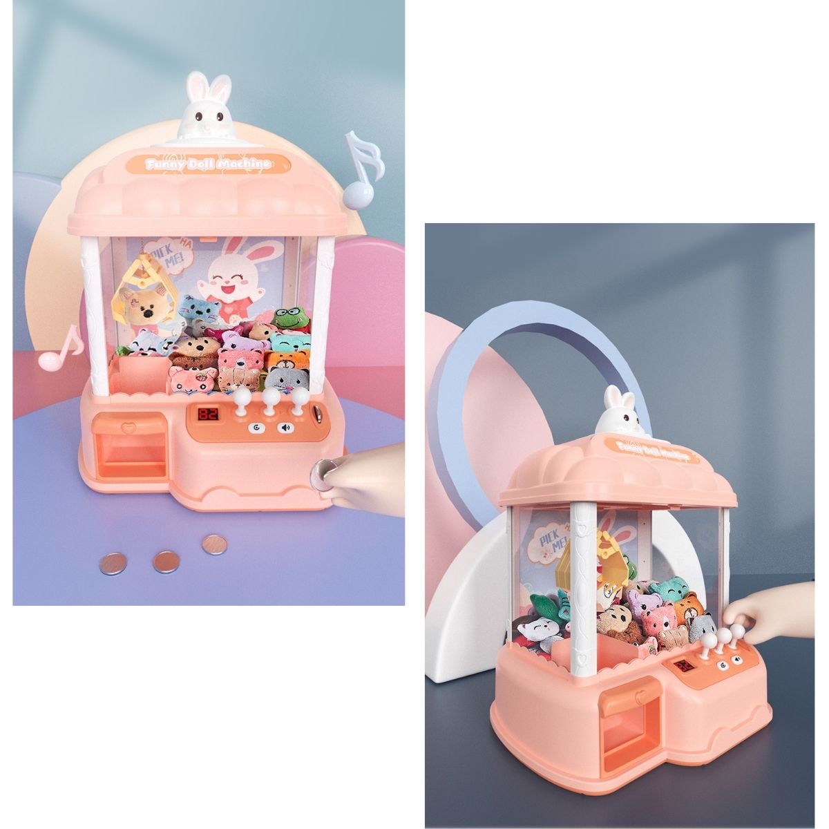 Children's Claw Machine Small Household Mini Clip Doll Machine